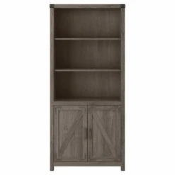 Cottage Grove Tall 5 Shelf Bookcase With Doors By Bush Furniture - Cottage White -Kathy Ireland 093d8502 198f 48d4 8c3f c349056a53d2