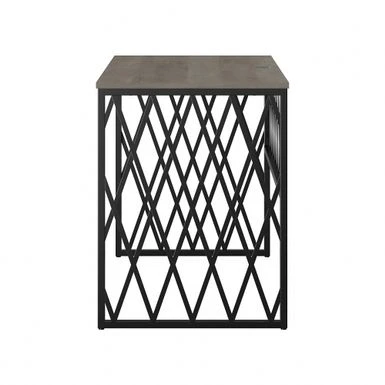 City Park 48W Industrial Writing Desk By Kathy Ireland Home - Driftwood Gray 8 City Park 48W Industrial Writing Desk By Kathy Ireland Home - Driftwood Gray - Image 6