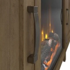 Cottage Grove Electric Fireplace Entertainment Stand By Bush Furniture - Reclaimed Pine -Kathy Ireland 0b26383b a608 4656 b90b d2199f9b00b2