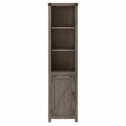Cottage Grove Tall Narrow 5 Shelf Bookcase With Door By Bush Furniture - Restored Gray 25 Cottage Grove Tall Narrow 5 Shelf Bookcase With Door By Bush Furniture - Restored Gray -Kathy Ireland 0b761434 b272 489d a65a 84b67fc2c0f8