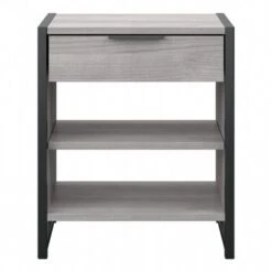 Atria Small Nightstand With Drawer And Shelves By Bush Furniture - Modern Hickory 38 Atria Small Nightstand With Drawer And Shelves By Bush Furniture - Modern Hickory -Kathy Ireland 0dc05d1d 9313 4835 b9b6 88304ff982e7