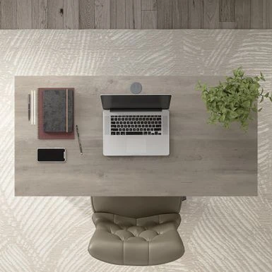 City Park 48W Industrial Writing Desk By Kathy Ireland Home - Driftwood Gray 10 City Park 48W Industrial Writing Desk By Kathy Ireland Home - Driftwood Gray - Image 8