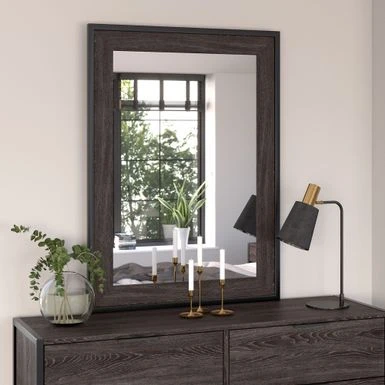 Atria Bedroom Mirror By Bush Furniture - Modern Hickory 3 Atria Bedroom Mirror By Bush Furniture - Modern Hickory - Image 2