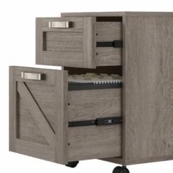 Cottage Grove 2 Drawer Mobile File Cabinet By Bush Furniture - Reclaimed Pine -Kathy Ireland 1932ff18 0716 455b 93ac de76073f6a84