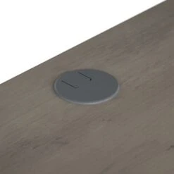 City Park 60W Industrial L Shaped Desk By Kathy Ireland Home - Dark Gray Hickory -Kathy Ireland 1a0b48f7 42ba 4565 8b51 f86ffd53e456