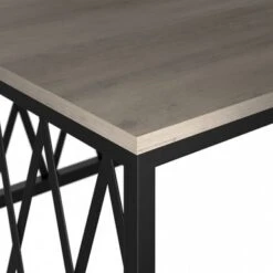 City Park 60W Industrial L Shaped Desk By Kathy Ireland Home - Driftwood Gray -Kathy Ireland 1d423b5d c1d1 43d9 b44b e2aaed3ba93e