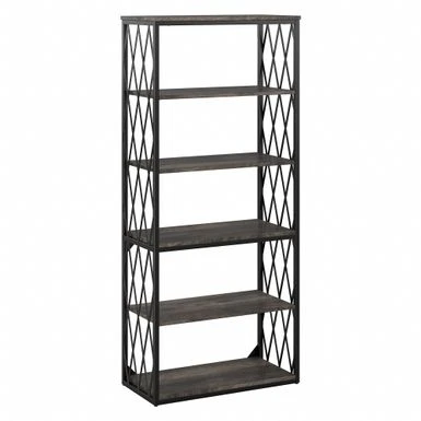 City Park Industrial 5 Shelf Bookcase By Kathy Ireland Home - Driftwood Gray 17 City Park Industrial 5 Shelf Bookcase By Kathy Ireland Home - Driftwood Gray - Image 16
