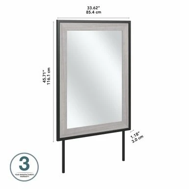 Atria Bedroom Mirror By Bush Furniture - Platinum Gray 17 Atria Bedroom Mirror By Bush Furniture - Platinum Gray - Image 15