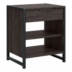 Atria Small Nightstand With Drawer And Shelves By Bush Furniture - Platinum Gray 24 Atria Small Nightstand With Drawer And Shelves By Bush Furniture - Platinum Gray -Kathy Ireland 22b2d988 b076 4c32 956c ce9fe5a7e89a