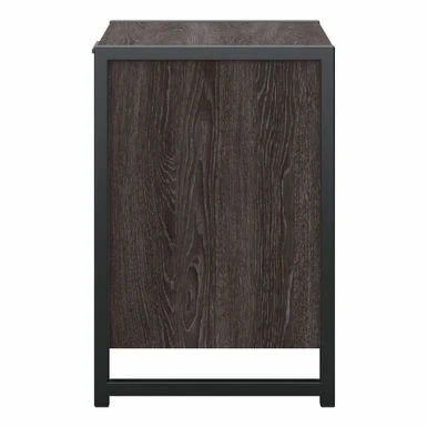 Atria Small Nightstand With Drawer And Shelves By Bush Furniture - Charcoal Gray 7 Atria Small Nightstand With Drawer And Shelves By Bush Furniture - Charcoal Gray - Image 5