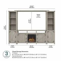 Cottage Grove Electric Fireplace Entertainment Stand By Bush Furniture - Restored Gray 31 Cottage Grove Electric Fireplace Entertainment Stand By Bush Furniture - Restored Gray -Kathy Ireland 248d1166 31ec 4502 a4c2 c835ee648f79