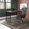 City Park 48W Industrial Writing Desk By Kathy Ireland Home - Dark Gray Hickory -Kathy Ireland 2da1beb3 10f3 4932 a28b 4ca0516f034f