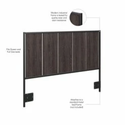 Atria Full/Queen Size Headboard By Bush Furniture - Charcoal Gray 26 Atria Full/Queen Size Headboard By Bush Furniture - Charcoal Gray -Kathy Ireland 30767456 debe 4351 8a4c f9bbd7459c69