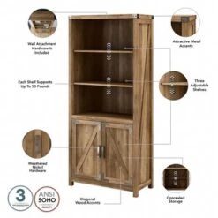 Cottage Grove L Desk With File Cabinet And Bookcase By Bush Furniture - Reclaimed Pine 39 Cottage Grove L Desk With File Cabinet And Bookcase By Bush Furniture - Reclaimed Pine -Kathy Ireland 316baf9a cb16 4fc8 a1fe 87d6d8df28e8