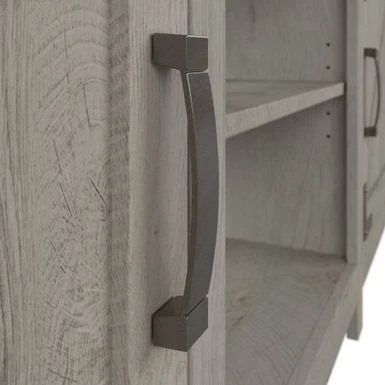 Cottage Grove 65W Farmhouse Entertainment Center By Bush Furniture - Restored Gray 9 Cottage Grove 65W Farmhouse Entertainment Center By Bush Furniture - Restored Gray - Image 7