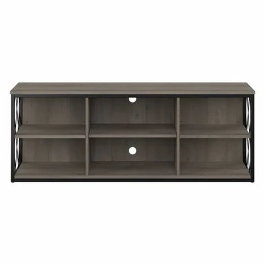 City Park Industrial TV Stand For 70 Inch TV By Kathy Ireland Home - Dark Gray Hickory 7 City Park Industrial TV Stand For 70 Inch TV By Kathy Ireland Home - Dark Gray Hickory - Image 5