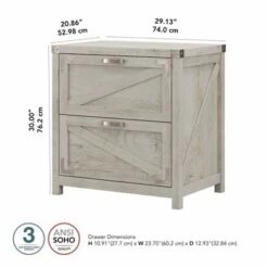 Cottage Grove 2 Drawer Lateral File Cabinet By Bush Furniture - Reclaimed Pine -Kathy Ireland 43576501 b913 46d4 bf7d 484ff4152507