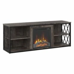 City Park 60W Electric Fireplace TV Stand By Kathy Ireland Home - Driftwood Gray -Kathy Ireland 48faf098 3ac7 4467 bc5e ed60549a6eb0