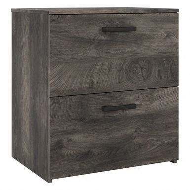 City Park 2 Drawer Lateral File Cabinet By Kathy Ireland Home - Dark Gray Hickory 17 City Park 2 Drawer Lateral File Cabinet By Kathy Ireland Home - Dark Gray Hickory - Image 15