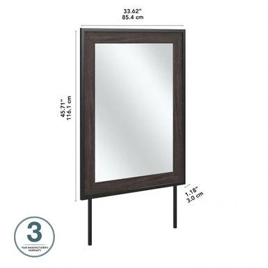 Atria Bedroom Mirror By Bush Furniture - Modern Hickory 9 Atria Bedroom Mirror By Bush Furniture - Modern Hickory - Image 8