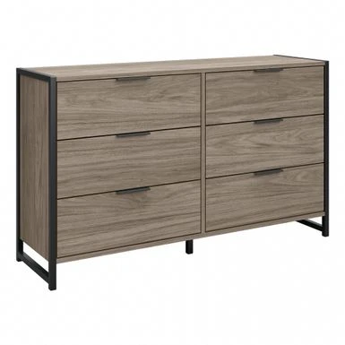 Atria 6 Drawer Dresser By Bush Furniture - Charcoal Gray 17 Atria 6 Drawer Dresser By Bush Furniture - Charcoal Gray - Image 15