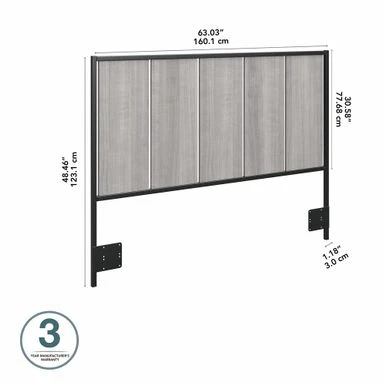 Atria Full/Queen Size Headboard By Bush Furniture - Modern Hickory 18 Atria Full/Queen Size Headboard By Bush Furniture - Modern Hickory - Image 16