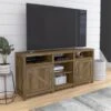Cottage Grove 65W Farmhouse TV Stand For 75 Inch TV By Bush Furniture - Reclaimed Pine -Kathy Ireland 526720ff e598 452b bd3a 2afe629486a0