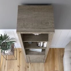 Cottage Grove Tall Narrow 5 Shelf Bookcase With Door By Bush Furniture - Restored Gray 30 Cottage Grove Tall Narrow 5 Shelf Bookcase With Door By Bush Furniture - Restored Gray -Kathy Ireland 57996890 8792 4135 82bf fcf4780d767a