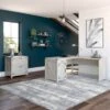 Cottage Grove 60W L Shaped Desk With File Cabinet By Bush Furniture - Cottage White 1 Cottage Grove 60W L Shaped Desk With File Cabinet By Bush Furniture - Cottage White -Kathy Ireland 5ef07872 879c 45ae b543 e89a2e9c32a1