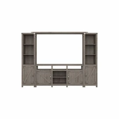 Cottage Grove 65W Farmhouse Entertainment Center By Bush Furniture - Restored Gray 22 Cottage Grove 65W Farmhouse Entertainment Center By Bush Furniture - Restored Gray - Image 20