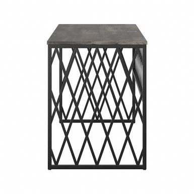 City Park 60W Industrial Writing Desk By Kathy Ireland Home - Dark Gray Hickory 22 City Park 60W Industrial Writing Desk By Kathy Ireland Home - Dark Gray Hickory - Image 20