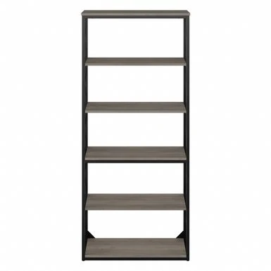 City Park Industrial 5 Shelf Bookcase By Kathy Ireland Home - Driftwood Gray 5 City Park Industrial 5 Shelf Bookcase By Kathy Ireland Home - Driftwood Gray - Image 4
