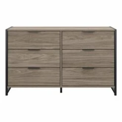 Atria 6 Drawer Dresser By Bush Furniture - Modern Hickory -Kathy Ireland 6a341fa2 0b23 49a2 8a9f d2d3ab7eb6cd