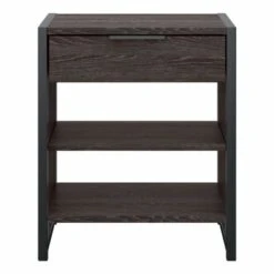 Atria Small Nightstand With Drawer And Shelves By Bush Furniture - Platinum Gray 26 Atria Small Nightstand With Drawer And Shelves By Bush Furniture - Platinum Gray -Kathy Ireland 6bfc9302 d1f6 4a8c 8c8b 3bc06dfd2bbf