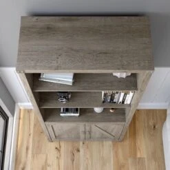 Cottage Grove Tall 5 Shelf Bookcase With Doors By Bush Furniture - Cottage White -Kathy Ireland 7878a29e e4ac 4bed ab77 afe3ed63bcb0