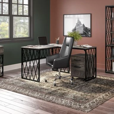 City Park 48W Industrial Writing Desk By Kathy Ireland Home - Driftwood Gray 19 City Park 48W Industrial Writing Desk By Kathy Ireland Home - Driftwood Gray - Image 17