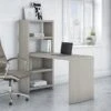 Office By Kathy Ireland® Echo 56W Bookcase Desk, Gray Sand (KI60207-03) -Kathy Ireland 7CA961D7 FFDE 4119 81ECF4575B775E6F s7