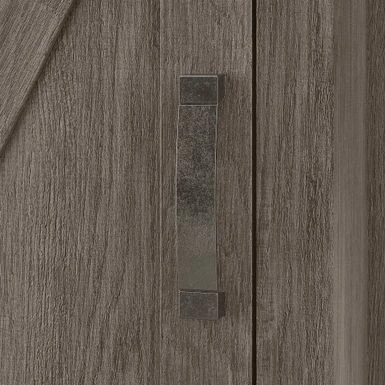 Cottage Grove Tall Narrow 5 Shelf Bookcase With Door By Bush Furniture - Restored Gray 12 Cottage Grove Tall Narrow 5 Shelf Bookcase With Door By Bush Furniture - Restored Gray - Image 10