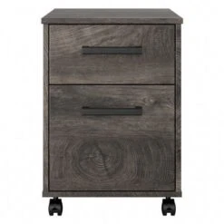 City Park 2 Drawer Mobile File Cabinet By Kathy Ireland Home - Dark Gray Hickory -Kathy Ireland 7e99ca90 9f45 4a8d afdc 87b10bd85cb4