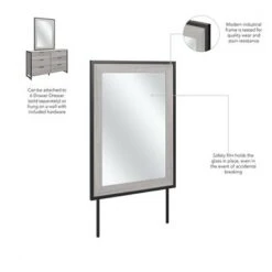 Atria Bedroom Mirror By Bush Furniture - Platinum Gray 34 Atria Bedroom Mirror By Bush Furniture - Platinum Gray -Kathy Ireland 9178d058 48f4 4f3f a0bc 52e5ceb60f15