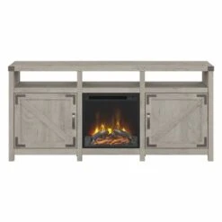 Cottage Grove 65W Electric Fireplace TV Stand By Bush Furniture - Restored Gray -Kathy Ireland 9b4f8433 cb38 4d80 97cb 7160b30b2eeb