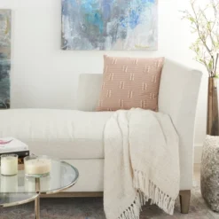 18"x18" Broken Striped Square Throw Pillow - Kathy Ireland Home 12 18"x18" Broken Striped Square Throw Pillow - Kathy Ireland Home -Kathy Ireland GUEST 6c1ca1a4 2b5b 477b 96f2 f8504c75c322