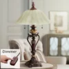 Kathy Ireland Amor Traditional Table Lamp 26" High Bronze Alabaster With Table Top Dimmer Champagne Glass Shade For Bedroom Living Room Bedside Office -Kathy Ireland GUEST 79e9bc95 844e 4198 828e 91133a76e13b