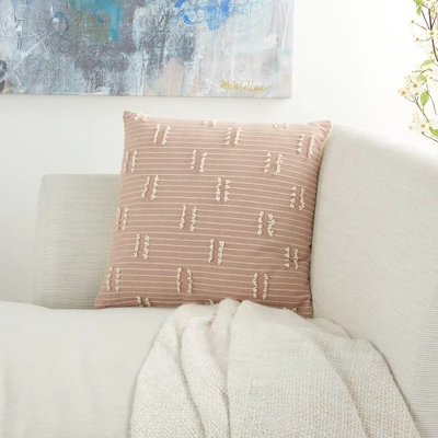 18"x18" Broken Striped Square Throw Pillow - Kathy Ireland Home 4 18"x18" Broken Striped Square Throw Pillow - Kathy Ireland Home - Image 2