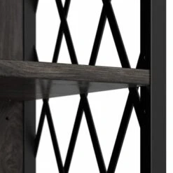 City Park 60W Electric Fireplace TV Stand By Kathy Ireland Home - Dark Gray Hickory -Kathy Ireland a11c0940 b086 4fe7 bde1 c5398d25db41