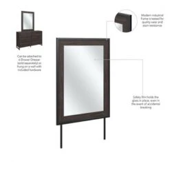 Atria Bedroom Mirror By Bush Furniture - Modern Hickory 26 Atria Bedroom Mirror By Bush Furniture - Modern Hickory -Kathy Ireland a7252bf8 a291 4850 b6a4 bcbd88e64a55