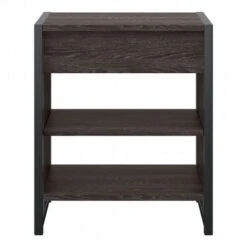 Atria Small Nightstand With Drawer And Shelves By Bush Furniture - Modern Hickory 28 Atria Small Nightstand With Drawer And Shelves By Bush Furniture - Modern Hickory -Kathy Ireland a93dfa7b 4b75 40a7 8b7b 270a67df4825