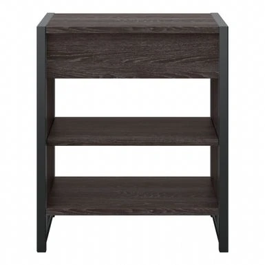 Atria Small Nightstand With Drawer And Shelves By Bush Furniture - Modern Hickory 9 Atria Small Nightstand With Drawer And Shelves By Bush Furniture - Modern Hickory - Image 7