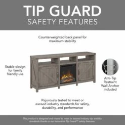 Cottage Grove 65W Electric Fireplace TV Stand By Bush Furniture - Cottage White -Kathy Ireland ae2b29c2 d8cd 4b78 b4c6 1d63a8bd6621