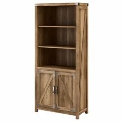 Cottage Grove Tall 5 Shelf Bookcase With Doors By Bush Furniture - Cottage White -Kathy Ireland ae8828c5 83e6 4758 afe0 0b4408410513